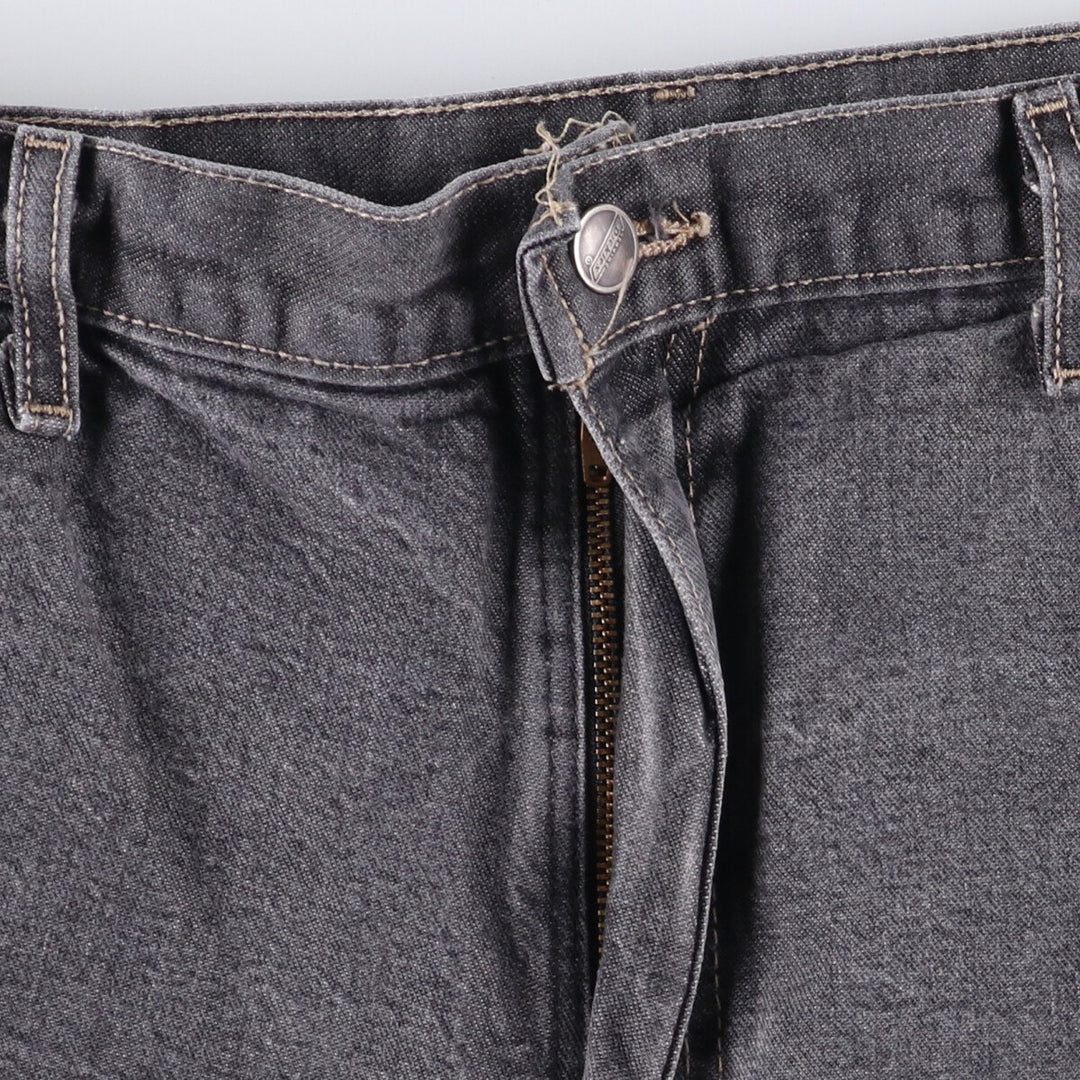 Dickies Loose Fit Black Denim Shorts, Half Pants, Men's, W38 cotton black type Vintage Second Hand