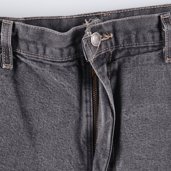 Dickies Loose Fit Black Denim Shorts, Half Pants, Men's, W38 cotton black type Vintage Second Hand