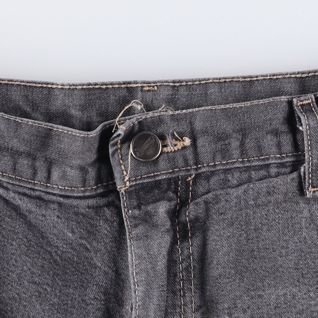 Dickies Loose Fit Black Denim Shorts, Half Pants, Men's, W38 cotton black type Vintage Second Hand
