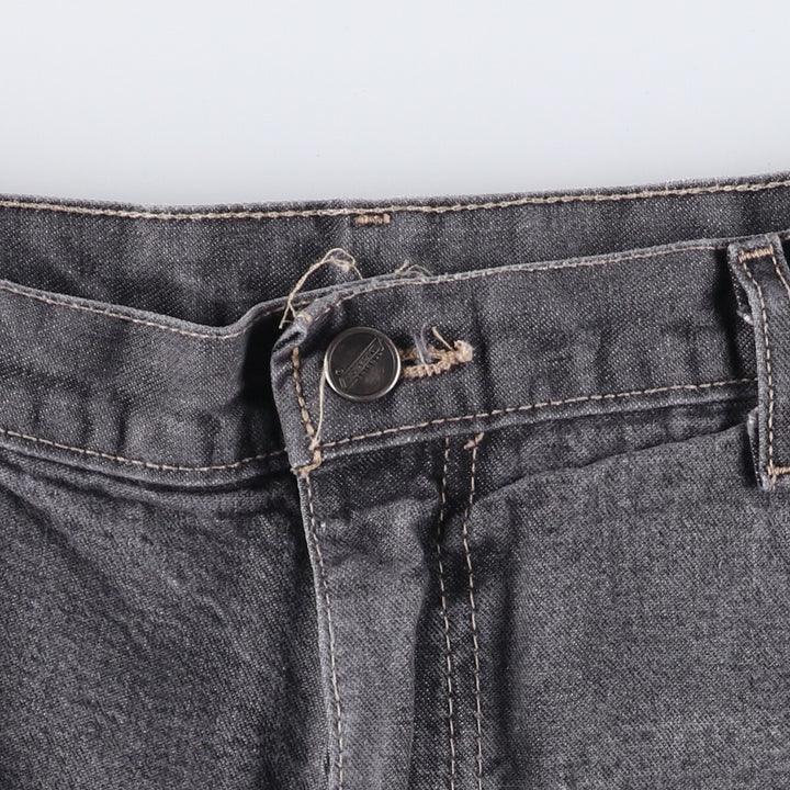 Dickies Loose Fit Black Denim Shorts, Half Pants, Men's, W38 cotton black type Vintage Second Hand