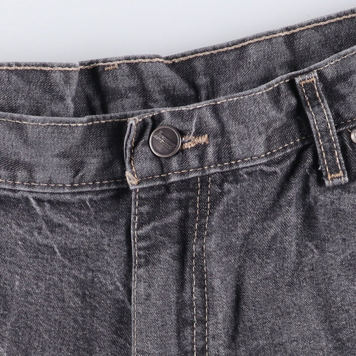 Dickies Loose Fit Black Denim Shorts, Half Pants, Men's, W38 cotton black type Vintage Second Hand