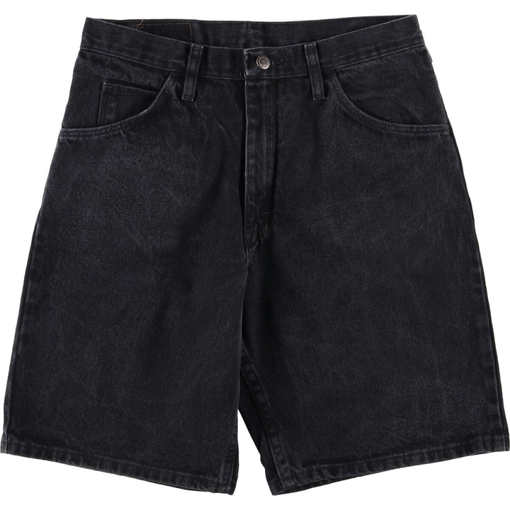 00'S Wrangler RELAXED FIT Black Denim Shorts Shorts Men's W33 cotton black type Vintage Second Hand