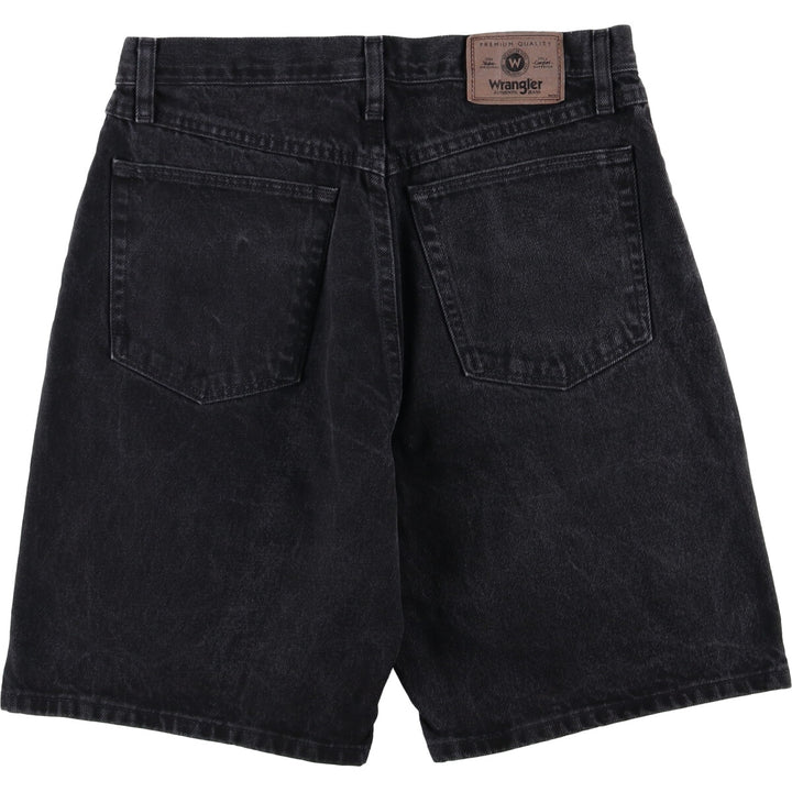 00'S Wrangler RELAXED FIT Black Denim Shorts Shorts Men's W33 cotton black type Vintage Second Hand