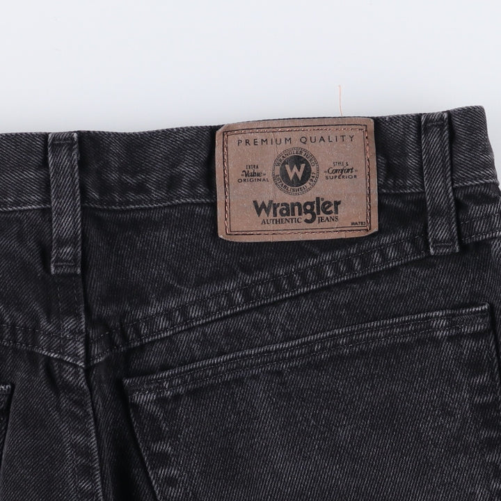 00'S Wrangler RELAXED FIT Black Denim Shorts Shorts Men's W33 cotton black type Vintage Second Hand