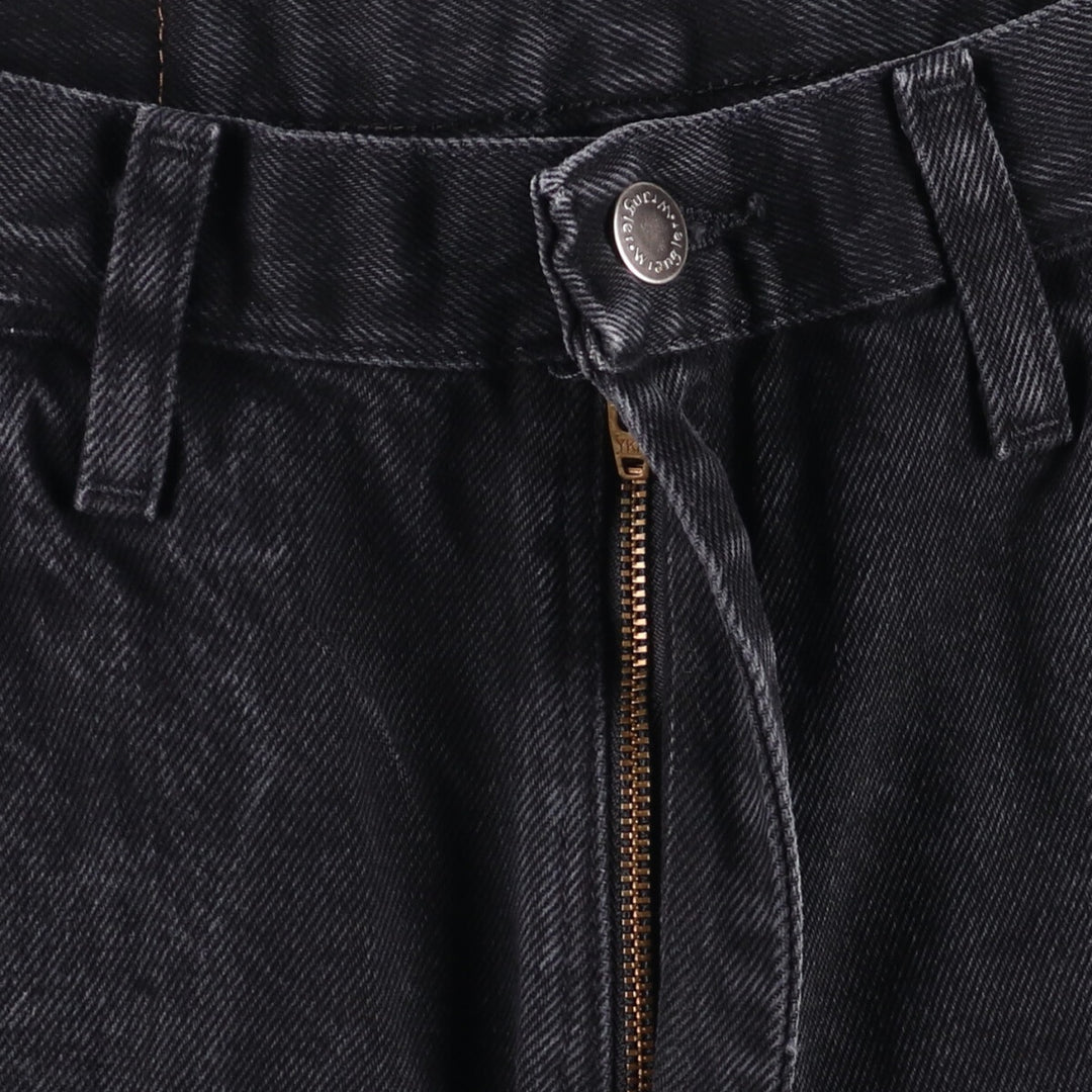 00'S Wrangler RELAXED FIT Black Denim Shorts Shorts Men's W33 cotton black type Vintage Second Hand