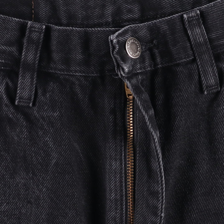 00'S Wrangler RELAXED FIT Black Denim Shorts Shorts Men's W33 cotton black type Vintage Second Hand