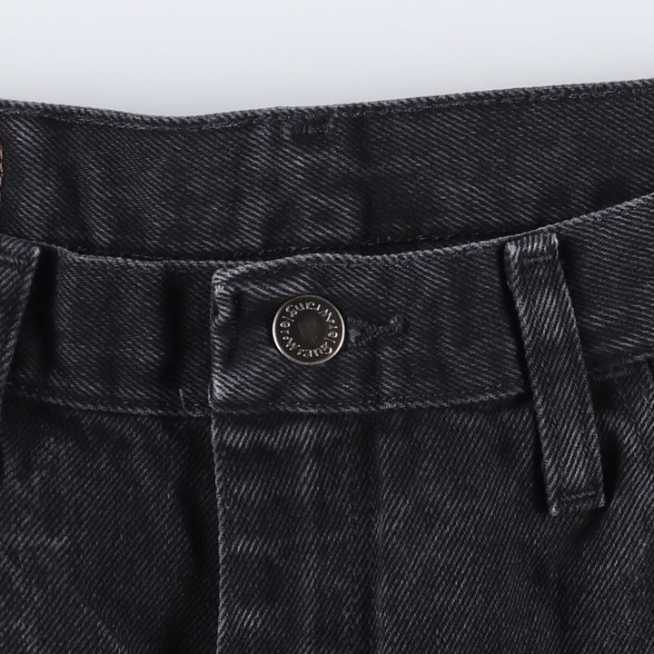 00'S Wrangler RELAXED FIT Black Denim Shorts Shorts Men's W33 cotton black type Vintage Second Hand