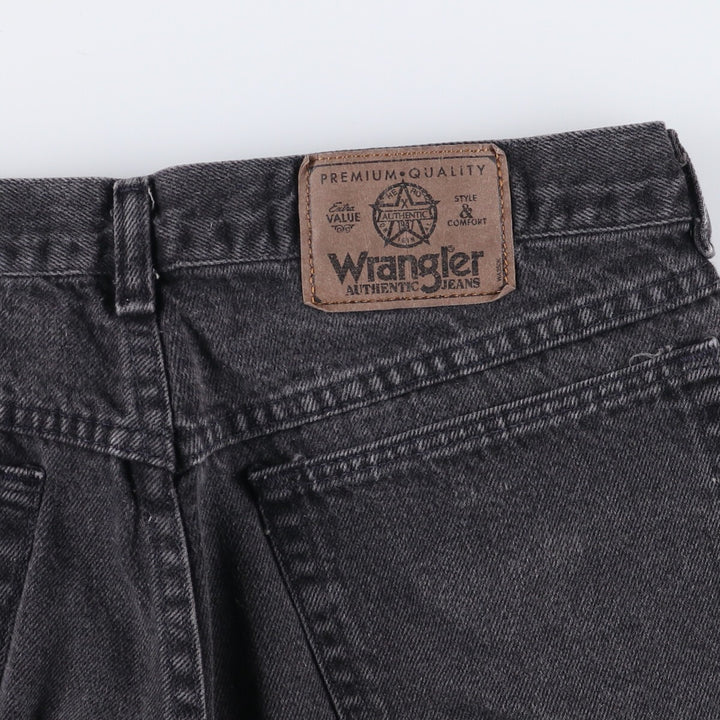 Wrangler Black Denim Shorts, Shorts, Men's, W31 equivalent cotton black type Vintage Second Hand