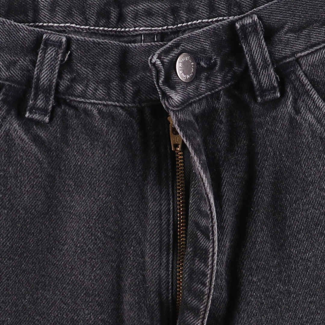 Wrangler Black Denim Shorts, Shorts, Men's, W31 equivalent cotton black type Vintage Second Hand