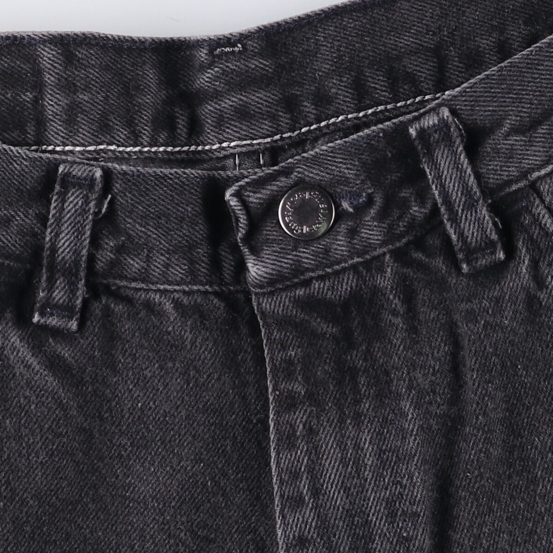 Wrangler Black Denim Shorts, Shorts, Men's, W31 equivalent cotton black type Vintage Second Hand