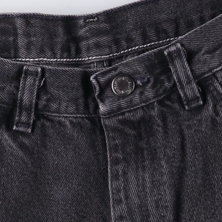 Wrangler Black Denim Shorts, Shorts, Men's, W31 equivalent cotton black type Vintage Second Hand