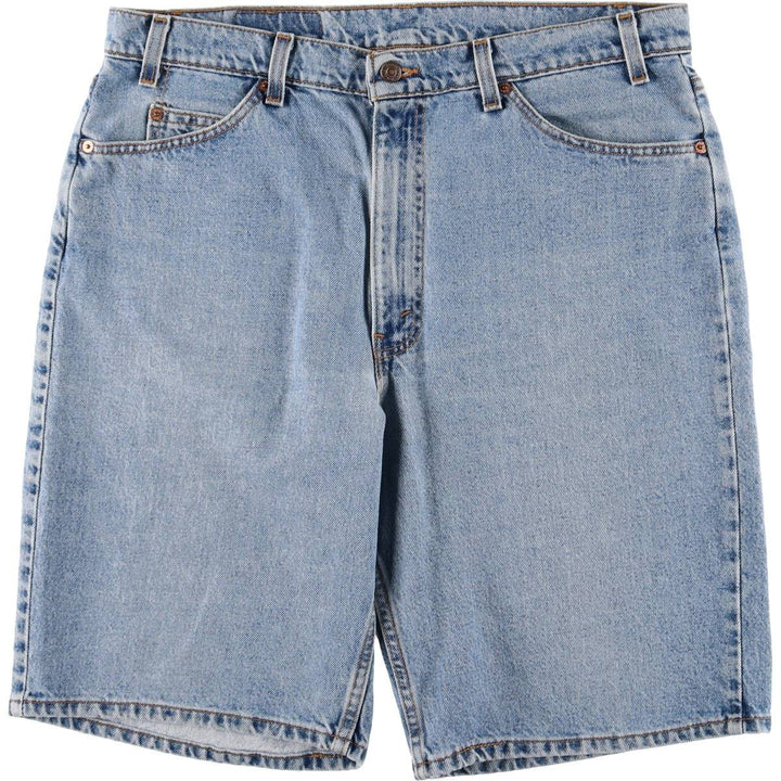 90'S Levi's 550 Relaxed Fit Denim Shorts, Made in USA, Men's, W37, Vintage cotton blue type Vintage Second Hand