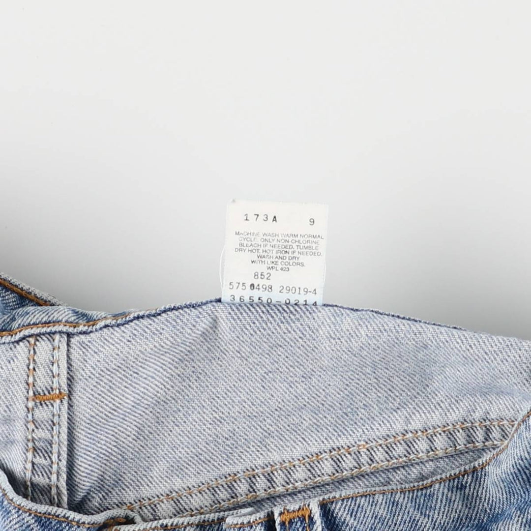 90'S Levi's 550 Relaxed Fit Denim Shorts, Made in USA, Men's, W37, Vintage cotton blue type Vintage Second Hand