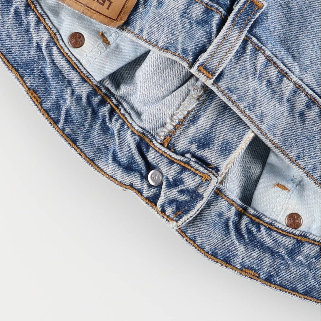 90'S Levi's 550 Relaxed Fit Denim Shorts, Made in USA, Men's, W37, Vintage cotton blue type Vintage Second Hand