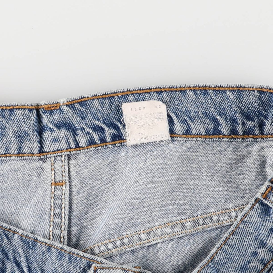 90'S Levi's 560 LOOSE FIT denim shorts, half pants, men's w36 equivalent, vintage unclear blue type Vintage Second Hand