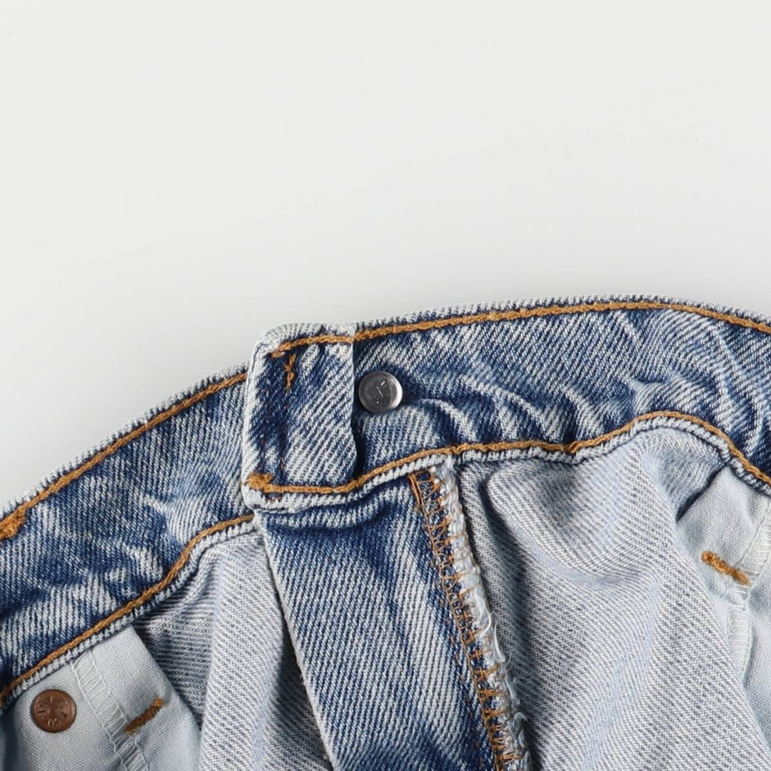 90'S Levi's 560 LOOSE FIT denim shorts, half pants, men's w36 equivalent, vintage unclear blue type Vintage Second Hand