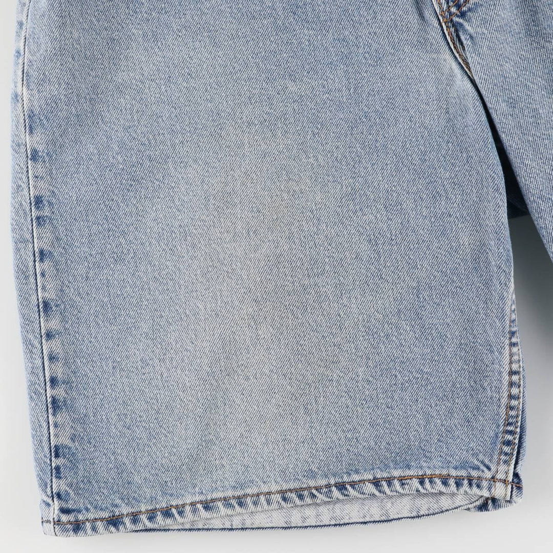 90'S Levi's 560 LOOSE FIT denim shorts, half pants, men's w36 equivalent, vintage unclear blue type Vintage Second Hand