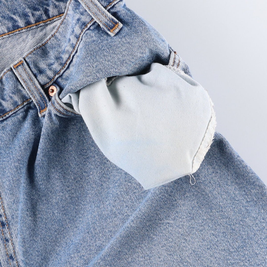 90'S Levi's 560 LOOSE FIT denim shorts, half pants, men's w36 equivalent, vintage unclear blue type Vintage Second Hand