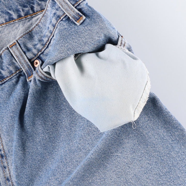 90'S Levi's 560 LOOSE FIT denim shorts, half pants, men's w36 equivalent, vintage unclear blue type Vintage Second Hand