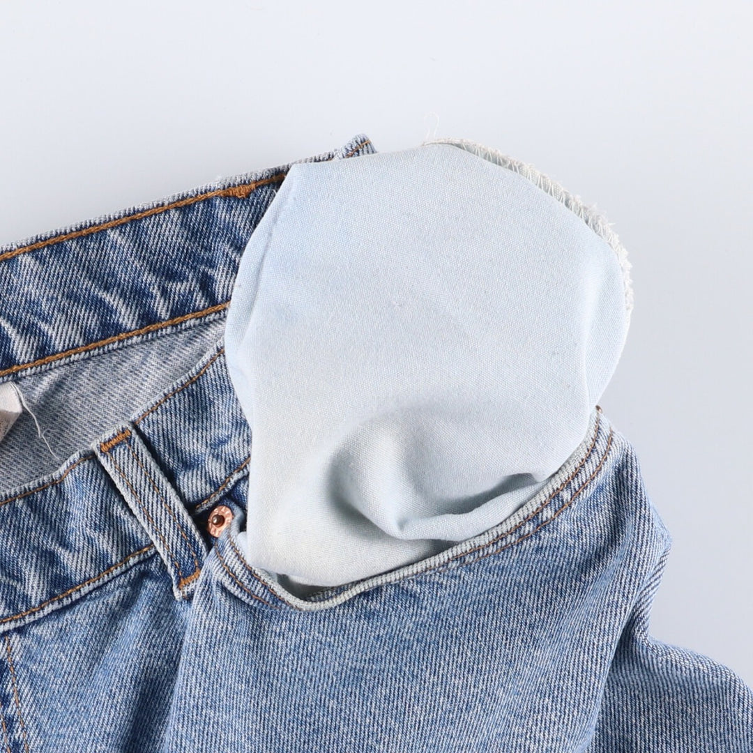 90'S Levi's 560 LOOSE FIT denim shorts, half pants, men's w36 equivalent, vintage unclear blue type Vintage Second Hand