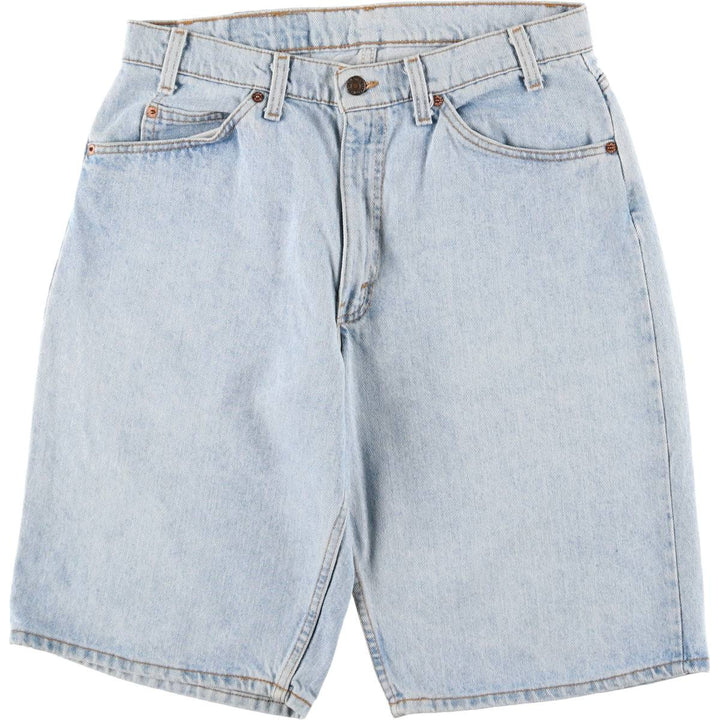 90'S Levi's 35560-1734 Orange Tab Denim Shorts, Made in USA, Men's, W33 equivalent, Vintage cotton blue type Vintage Second Hand