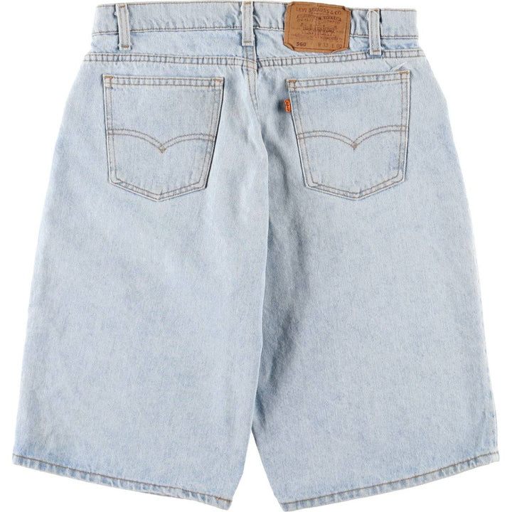 90'S Levi's 35560-1734 Orange Tab Denim Shorts, Made in USA, Men's, W33 equivalent, Vintage cotton blue type Vintage Second Hand