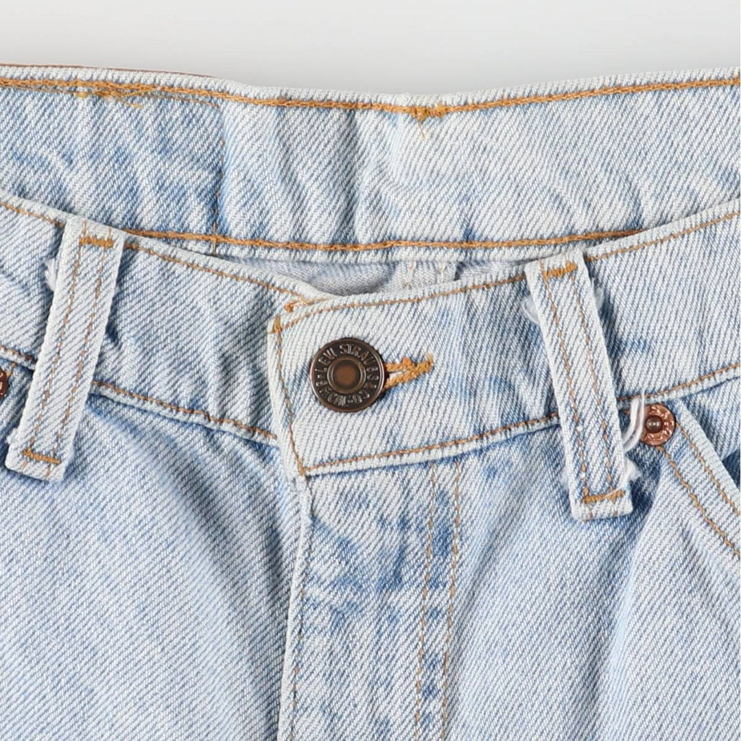 90'S Levi's 35560-1734 Orange Tab Denim Shorts, Made in USA, Men's, W33 equivalent, Vintage cotton blue type Vintage Second Hand