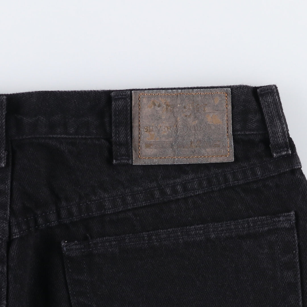 90'S Wrangler Black Denim Shorts, Made in USA, Men's, W33, Vintage cotton black type Vintage Second Hand