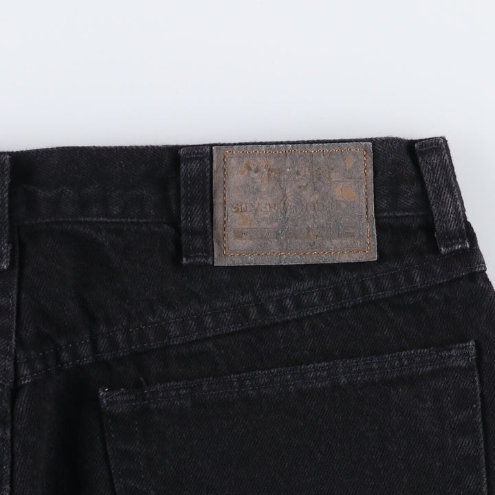 90'S Wrangler Black Denim Shorts, Made in USA, Men's, W33, Vintage cotton black type Vintage Second Hand