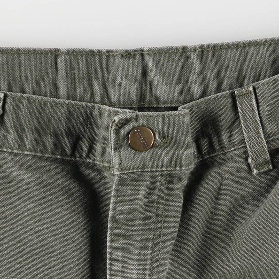 00'S Carhartt Dungaree Fit Duck Painter Pants Men's W36 cotton Khaki type Vintage Second Hand