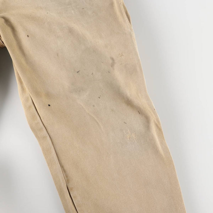 Dickies Duck Painter Pants Men's W33 equivalent cotton Beige type Vintage Second Hand