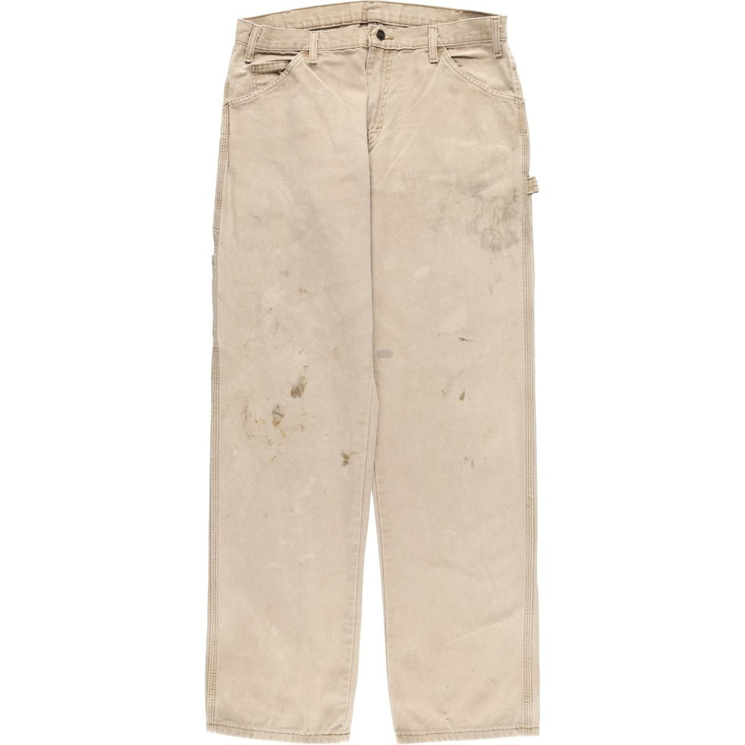 Dickies Relaxed Fit Duck Painter Pants Men's W34 equivalent cotton Beige type Vintage Second Hand