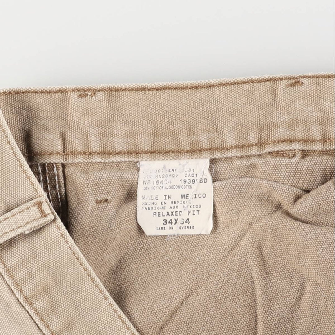 Dickies Relaxed Fit Duck Painter Pants Men's W34 equivalent cotton Beige type Vintage Second Hand