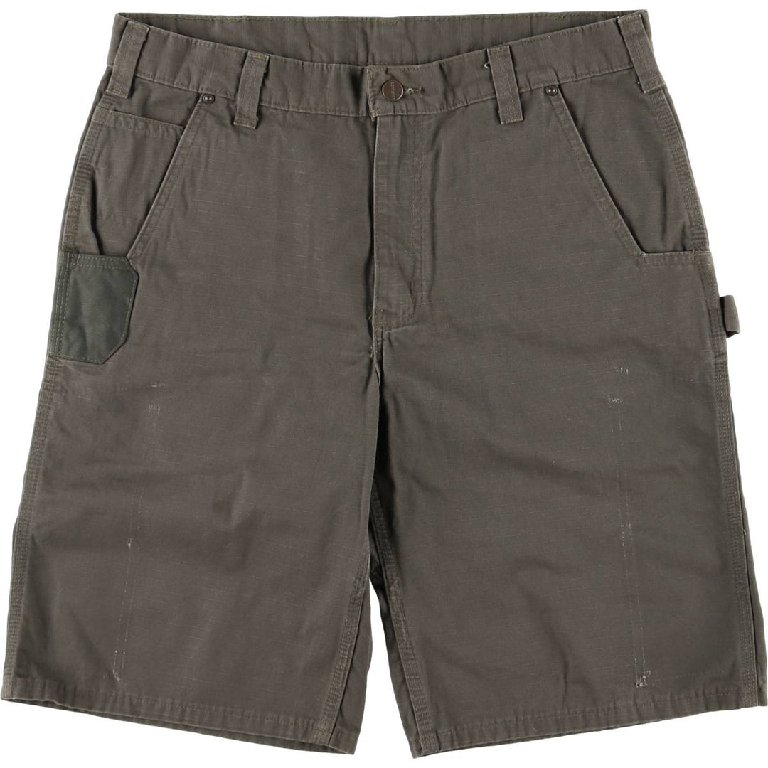 Carhartt Relaxed Fit Ripstop Cotton Shorts, Men's, Size W35 cotton Khaki type Vintage Second Hand