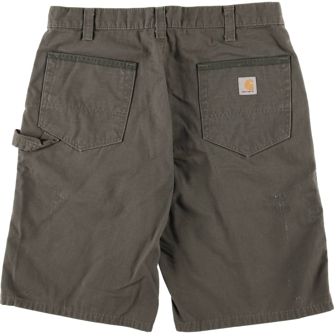 Carhartt Relaxed Fit Ripstop Cotton Shorts, Men's, Size W35 cotton Khaki type Vintage Second Hand