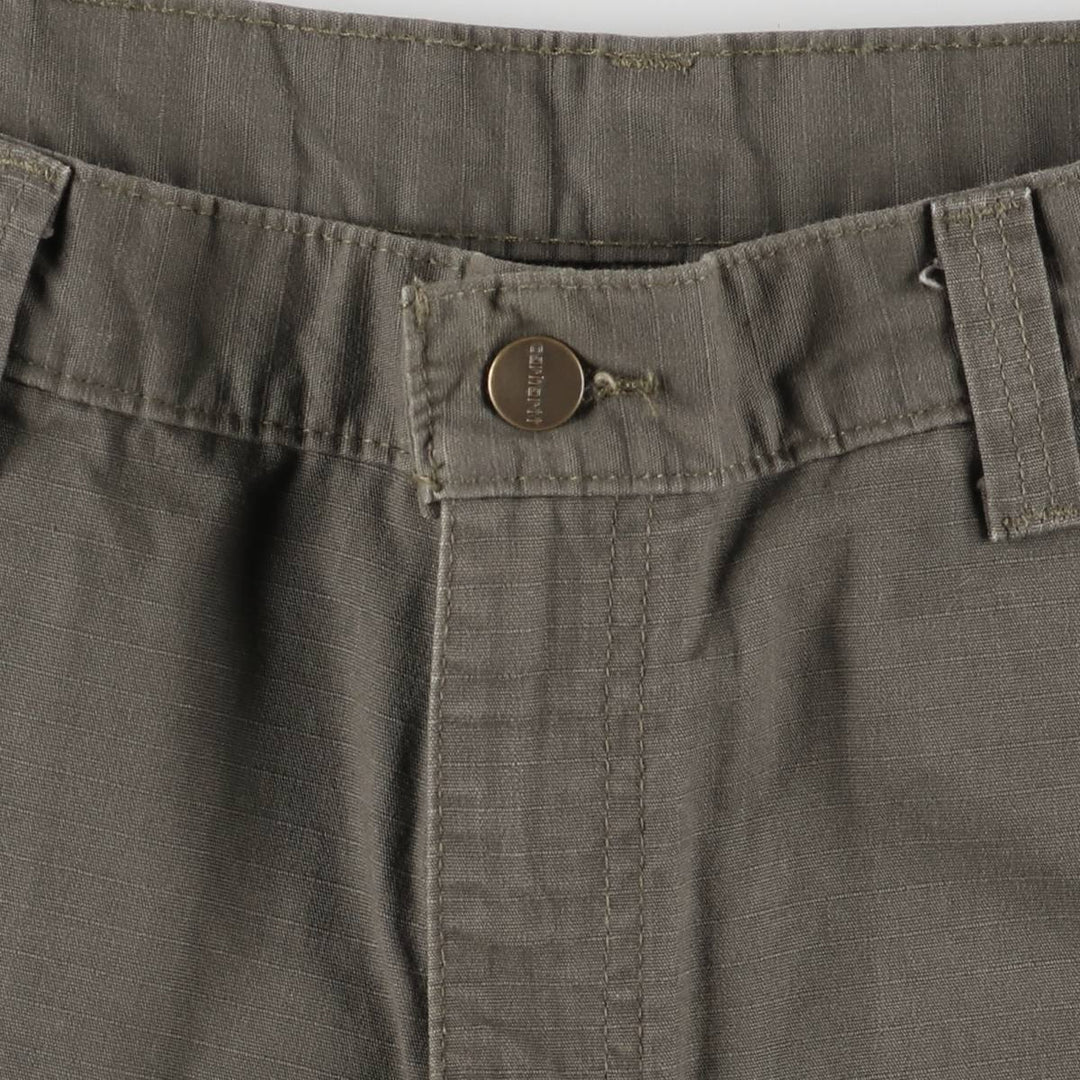 Carhartt Relaxed Fit Ripstop Cotton Shorts, Men's, Size W35 cotton Khaki type Vintage Second Hand
