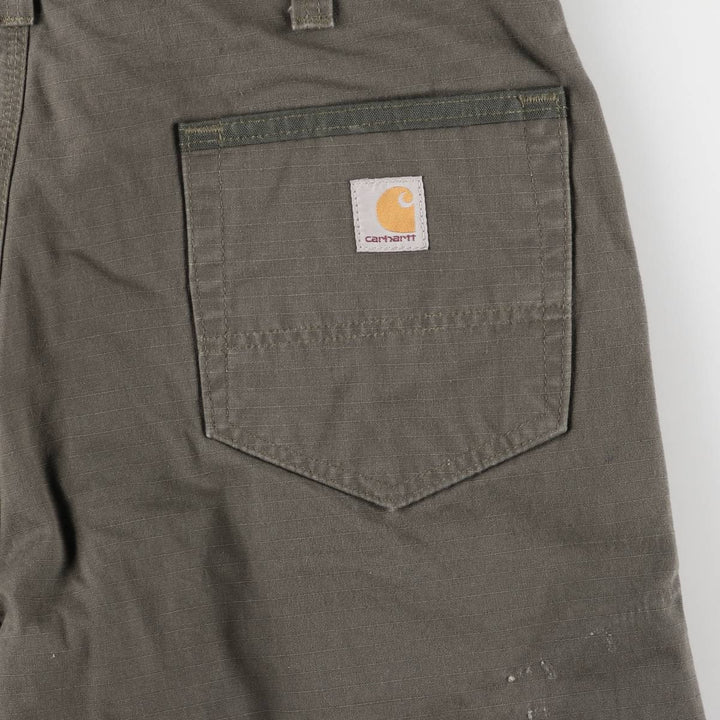 Carhartt Relaxed Fit Ripstop Cotton Shorts, Men's, Size W35 cotton Khaki type Vintage Second Hand