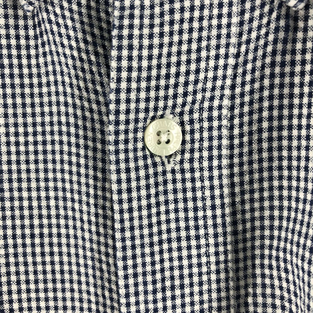 90'S Ralph Lauren CHAPS Gingham Check Short Sleeve Button Down Check Shirt Men's XL Vintage cotton white type Vintage Second Hand