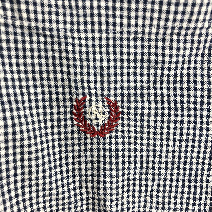 90'S Ralph Lauren CHAPS Gingham Check Short Sleeve Button Down Check Shirt Men's XL Vintage cotton white type Vintage Second Hand