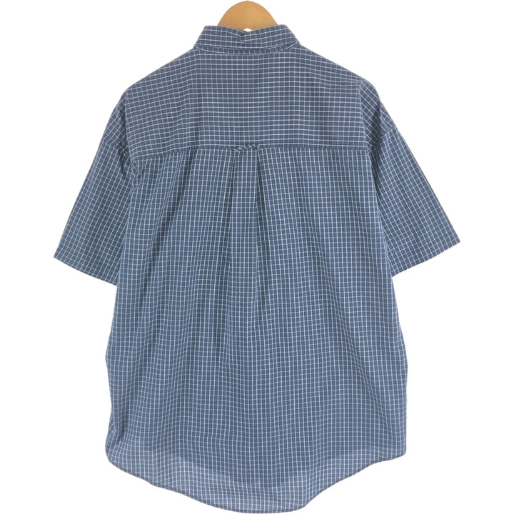 90'S Ralph Lauren CHAPS short sleeve button down check shirt men's size L vintage cotton white type Vintage Second Hand
