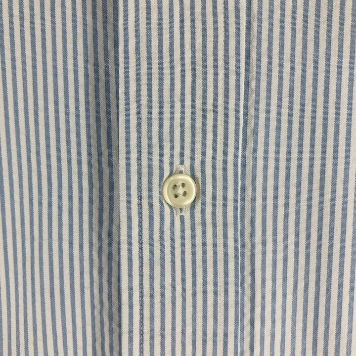 Ralph Lauren CLASSIC FIT Classic Fit Seersucker Short Sleeve Button Down Striped Shirt Men's L cotton white type Vintage Second Hand