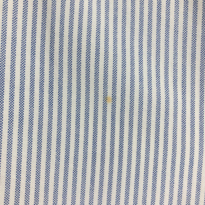 Ralph Lauren short sleeve button down striped shirt, men's XL size cotton white type Vintage Second Hand