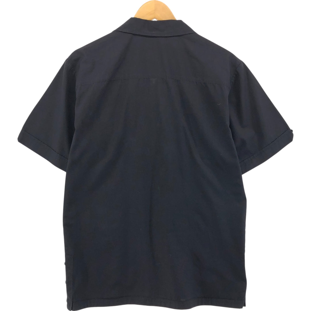 CAFE LUNA Short Sleeve Open Collar Mexican Shirt Cuban Shirt Box Shirt Men's XL Size unclear black type Vintage Second Hand
