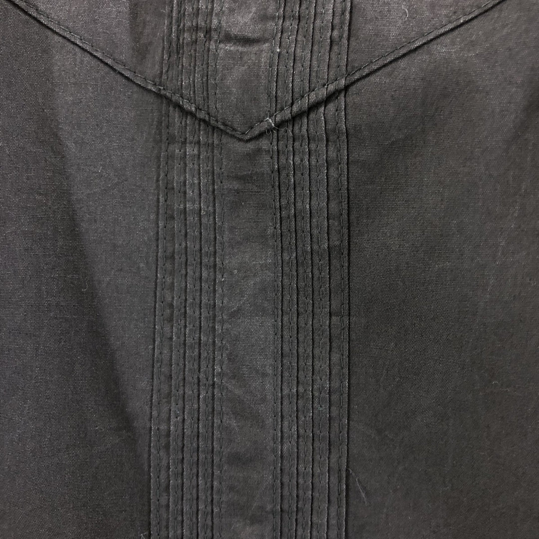 CAFE LUNA Short Sleeve Open Collar Mexican Shirt Cuban Shirt Box Shirt Men's XL Size unclear black type Vintage Second Hand