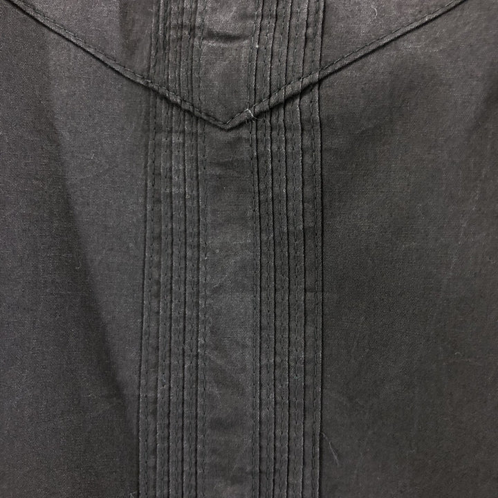 CAFE LUNA Short Sleeve Open Collar Mexican Shirt Cuban Shirt Box Shirt Men's XL Size unclear black type Vintage Second Hand