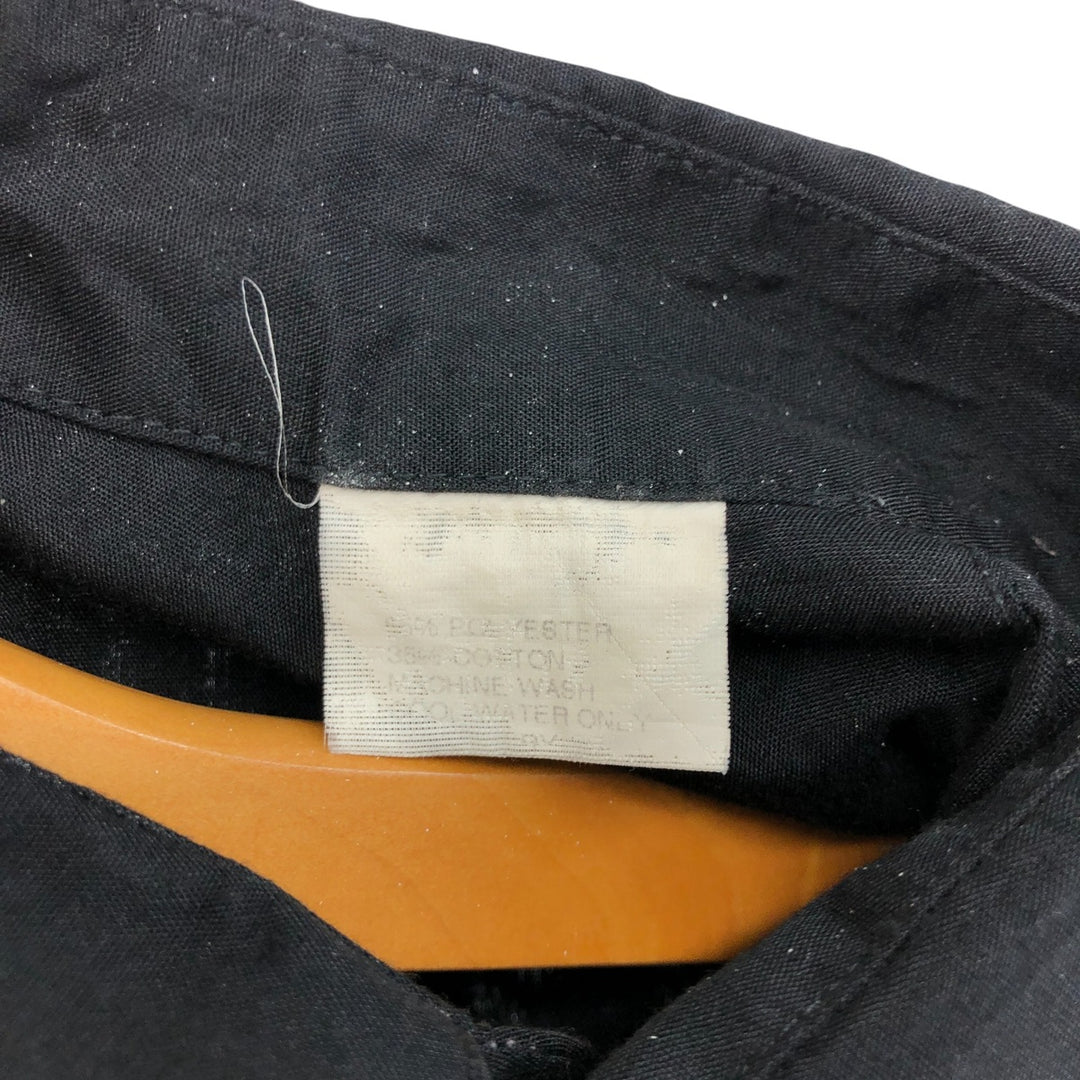 MY CUBAN STORE Short Sleeve Mexican Shirt Cuban Shirt Box Shirt Men's Size L polyester black type Vintage Second Hand