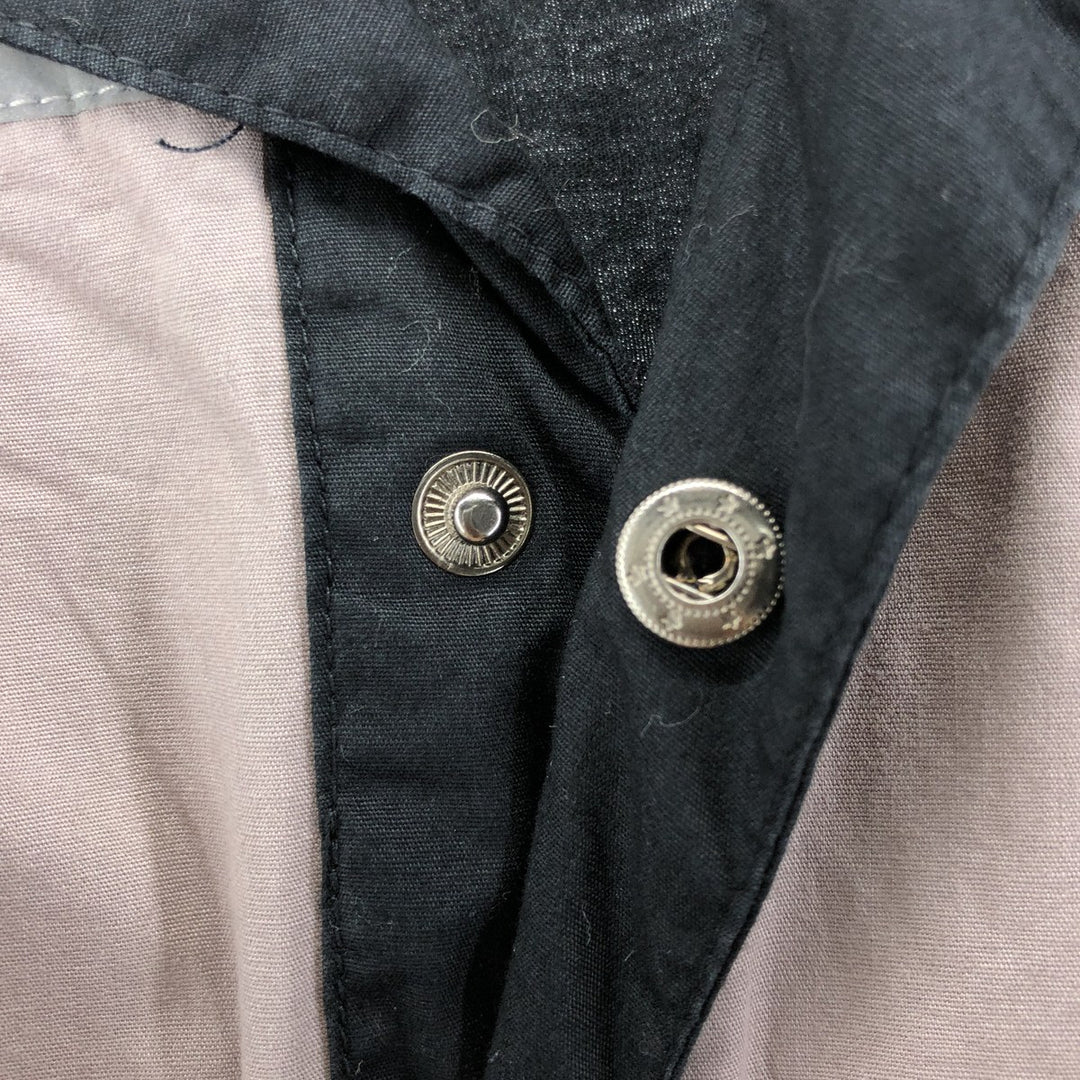 Harley-Davidson Hidden Button-Down Short Sleeve Work Shirt Box Shirt Men's Size L cotton black type Vintage Second Hand