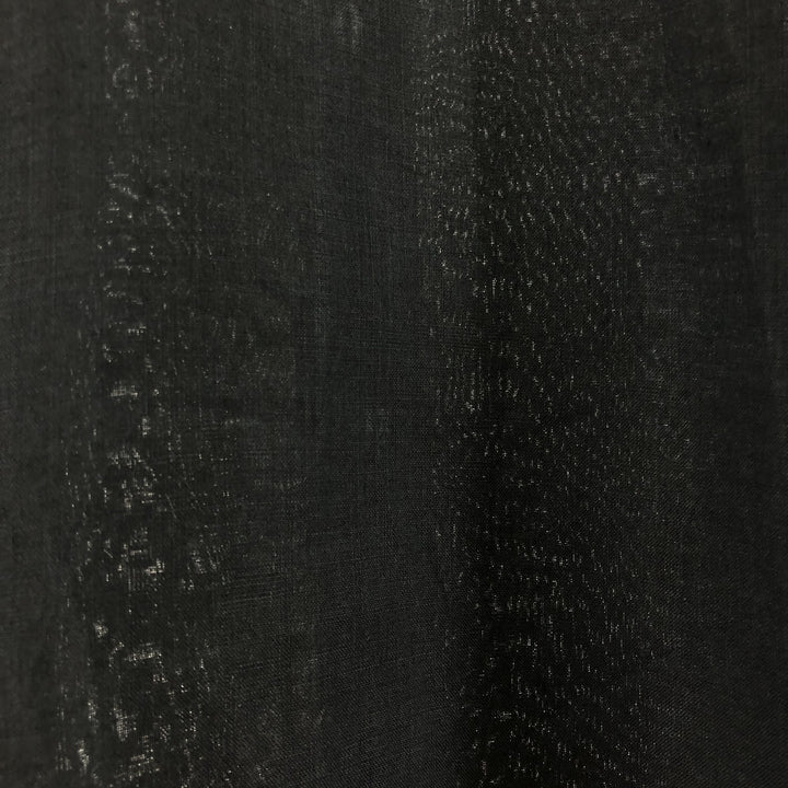 D Vassi Short Sleeve Linen Shirt, Box Shirt, Men's Size L linen black type Vintage Second Hand
