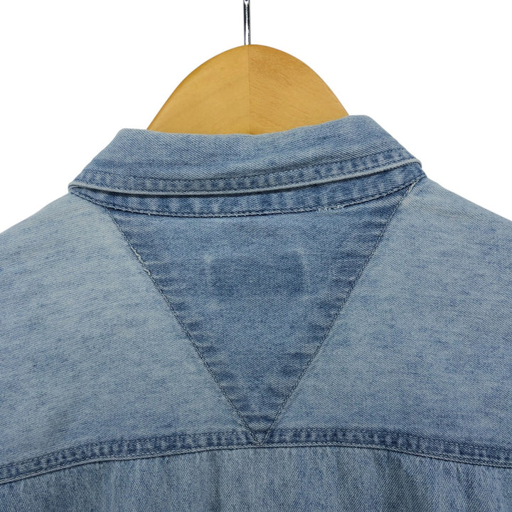 Dickies Long Sleeve Button Down Denim Shirt Men's XL cotton Blue type light blue Vintage Second Hand