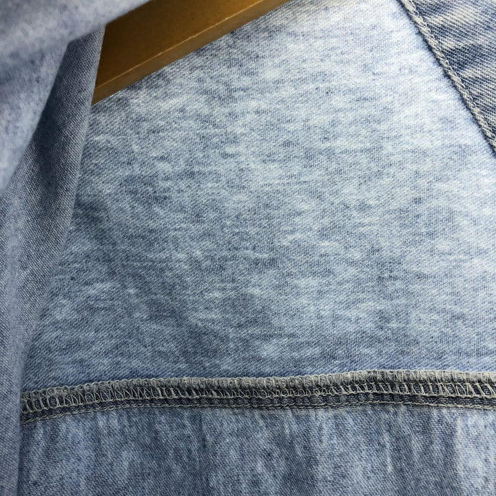 Dickies Long Sleeve Button Down Denim Shirt Men's XL cotton Blue type light blue Vintage Second Hand